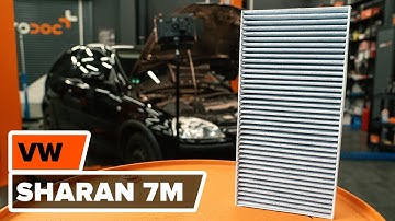 How to change Pollen Filter on VW SHARAN 7M TUTORIAL | AUTODOC