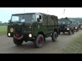 Massive land rover 101 forward control convoy at war and peace show beltring 2011