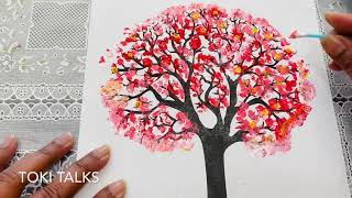 cherry easy tree painting blossoms