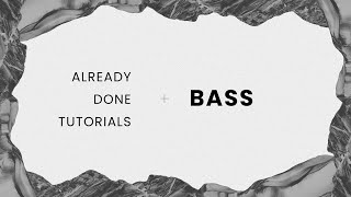 Free Worship "Already Done/Cumplido Está" - Bass tutorial chords