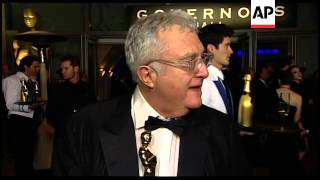 Guests react to awards at the Governors Ball