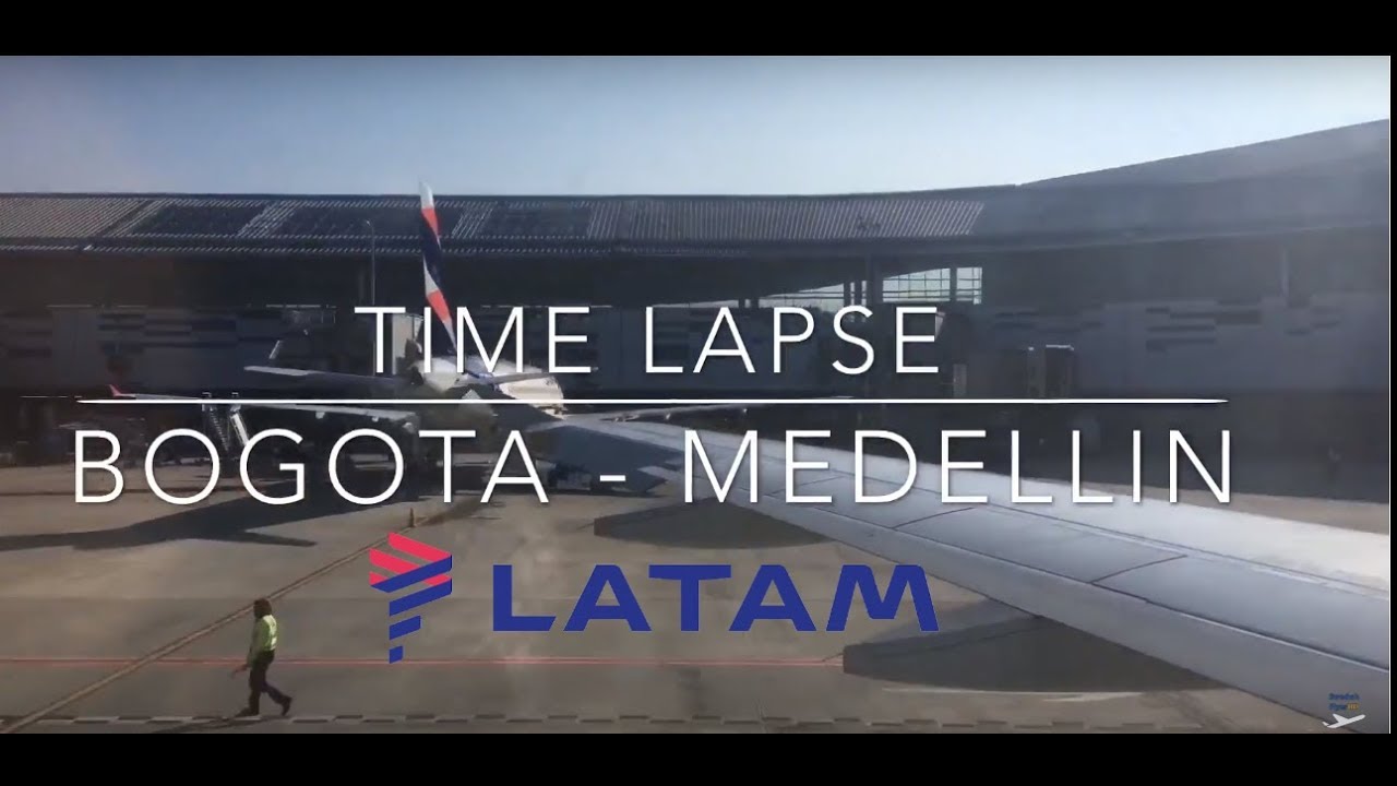 Bogotá to Medellin in 4 minutes I LATAM A319 | Time Lapse (#43)
