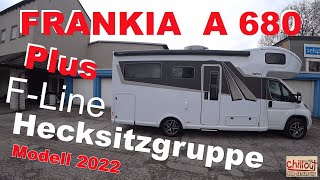 Wohnmobil mit Hecksitzgruppe FRANKIA  A 740 Plus FLine Modell 2022 Alkoven mal anders✌ Roomtour