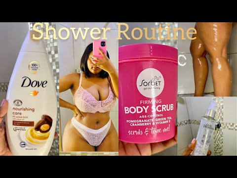 My Shower Routine 🚿 | Feminine hygiene, Lighter stretch marks, Soft skin | South African YouTuber