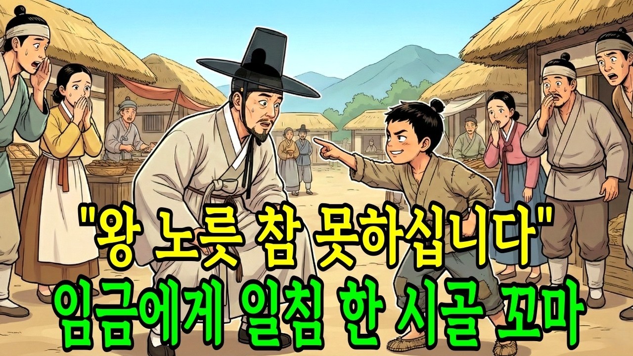 미복잠행 나온 임금에게 '왕 노릇 참 못하십니다' 일침 한 시골 꼬마   야담 옛날이야기 오디오북