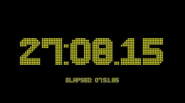 35 minutes and 0 seconds countdown timer with 2 fractional digits accuracy