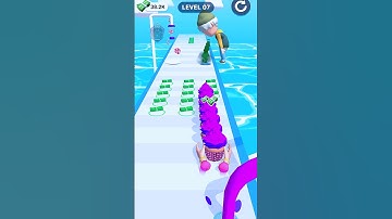 INSANE!! Ice Cream stack run #shorts #games #funnygame