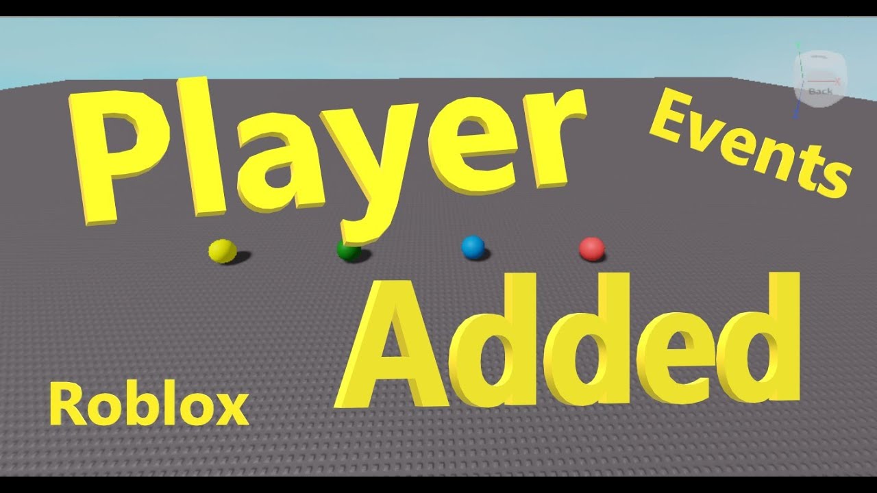 Player Added Events (PlayerAdded) (Roblox Studio Tutorial for New