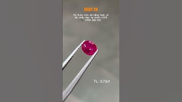 Đá Ruby facet đỏ hồng Lục Yên tự nhiên 100% 0,73ct | giá 16tr ạ 😍 #daquy #viralvideo #daquylucyen