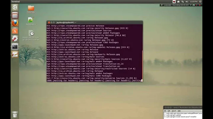 How to install Java 7 Runtime (JDK/JRE) on Ubuntu 12/13 [Description]