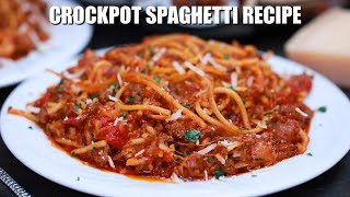 Crockpot Spaghetti Recipe  Sweet and Savory Meals