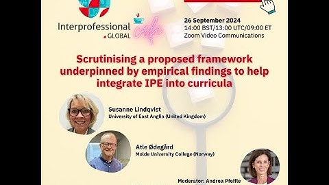 Global Cafe: Scrutinising a proposed framework to help integrate IPE into curricula