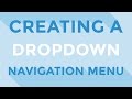 HTML & CSS : Creating a dropdown navigation menu