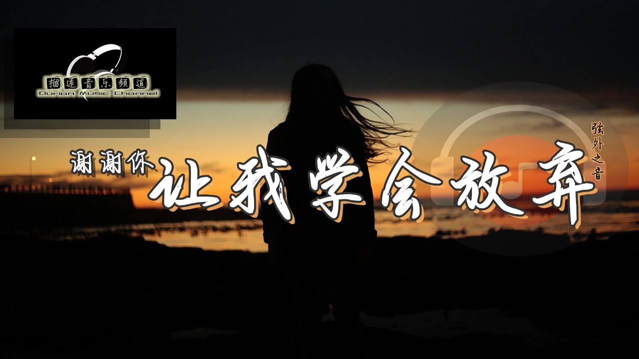 弦外之音 - 谢谢你让我学会放弃【動態歌詞/Lyrics Video】抖音歌曲 「有些爱开始就注定悲剧总有个人会让你傻的可以」