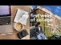 a week in my life // first days of college, many coffee shops | a realistic student vlog 👩🏻‍💻📚