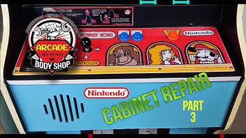 Nintendo Cabinet Repair Part 3 - Bondo, Sanding & Primer