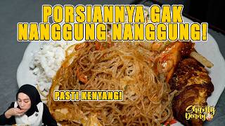 THE PORTIONS ARE NOT HUGE!! YOU'LL DEFINITELY BE FULL!! WARTEG RINA JAYA!!