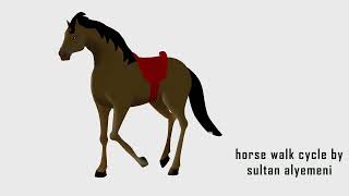 Horse Walk Cycle In Moho 13