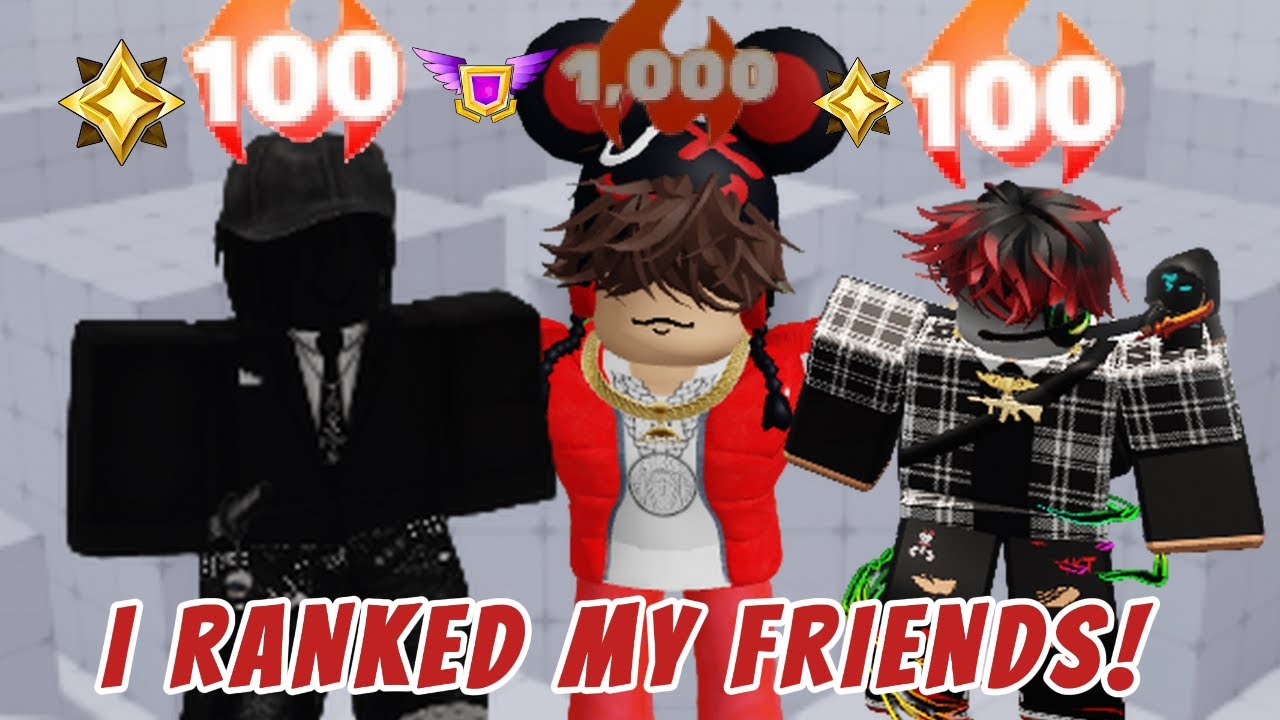 I RANKED UP ALL MY FRIENDS in ROBLOX RIVALS... They Went CRAZY! - YouTube