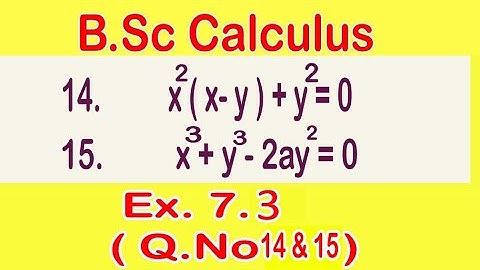 How to find Nature of Cusps | B.S Calculus, Exercise 7.3 | Q.No 14 & Q. No 15 |