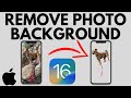 How to Remove Background from Photo on iPhone - iOS 16 Remove Background from Image