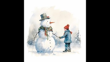 Captivating Procreate Timelapse: The Little Boy And Snowman