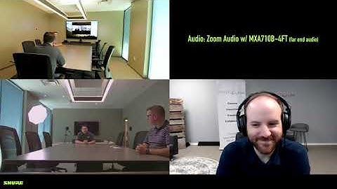 Shure MXA710-4FT Soft Codec Audio Test - (Far End Audio, Medium Sized Conference Room)