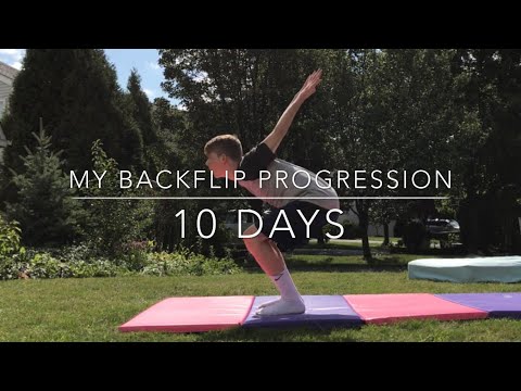 MY BACKFLIP PROGRESSION (10 DAYS)