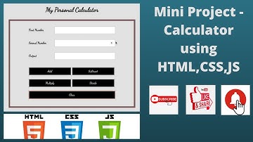 Build Simple Tiny Calculator in HTML, CSS, Javascript (and Jquery) in 2020 🔥🔥🔥