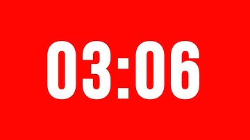 3 Minute 6 Second Timer With Alarm Without Music