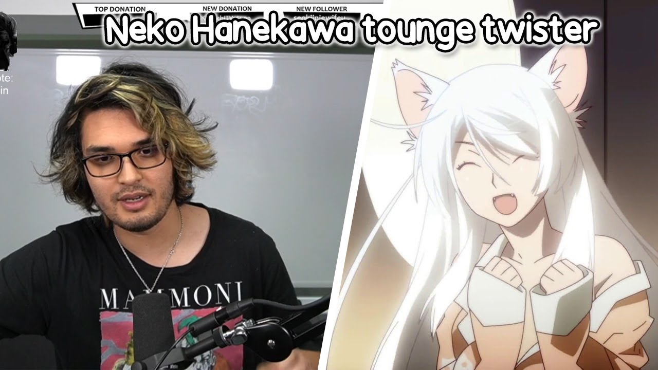 Joey Doing the Black Hanekawa Tongue Twister