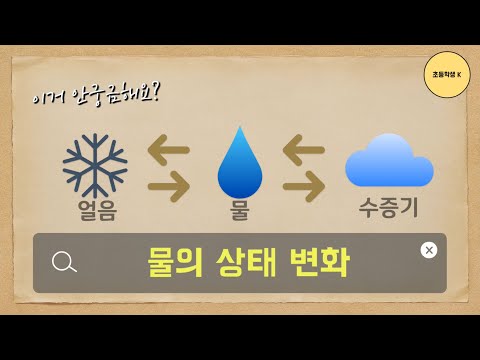 물의 상태 변화 단원 정리/ 초4과학 2. 물의 상태 변화