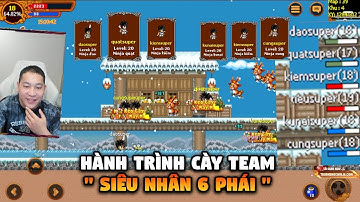 Hành Trình Cày Team " Siêu Nhân 6 Phái " Vào Lớp Quẩy Náp Map Lv10 | Tập 1 | Ninja School Online
