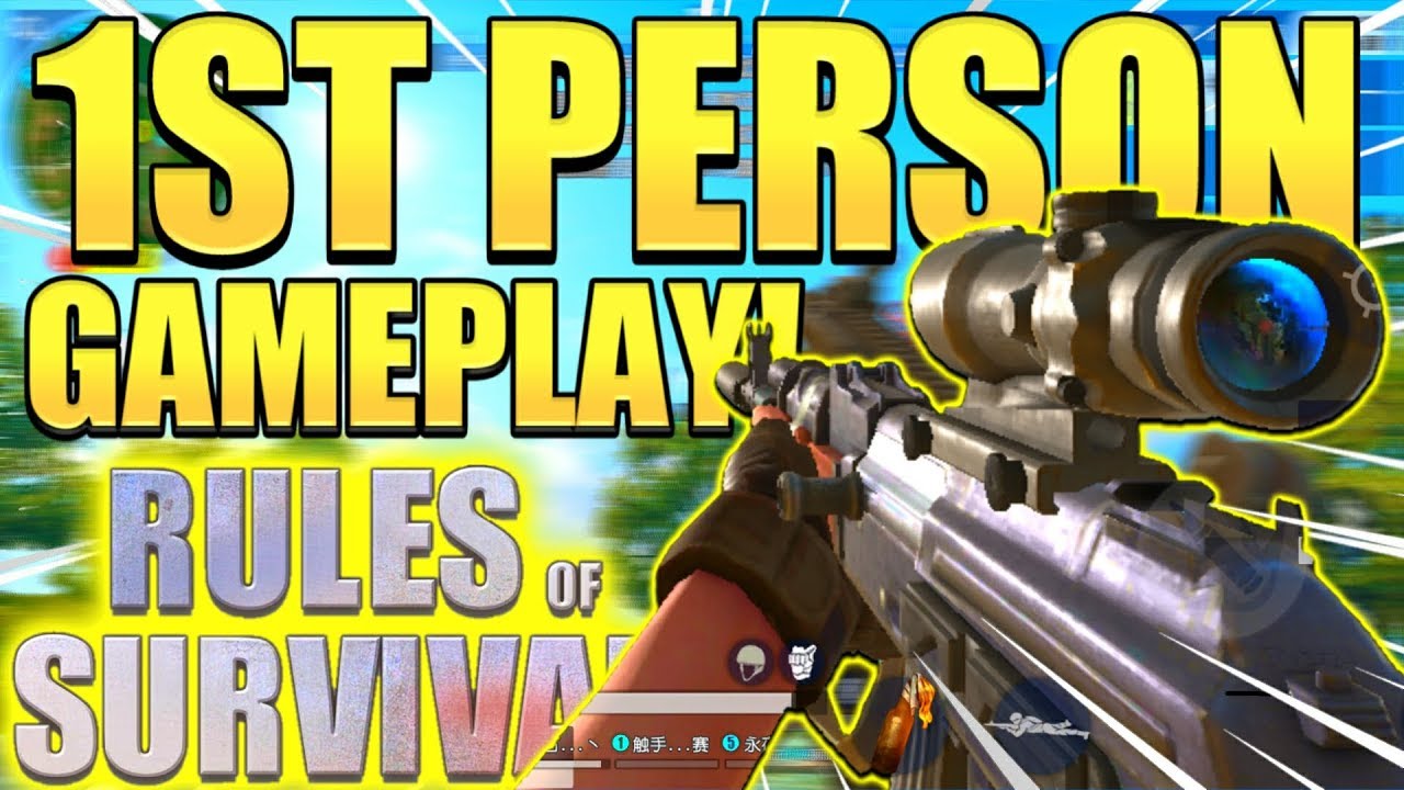 GAMEPLAY OF FIRST PERSON IN RULES OF SURVIVAL! THE NEW FIRST PERSON IN ROS IS AMAZING! RoS Ep.18!