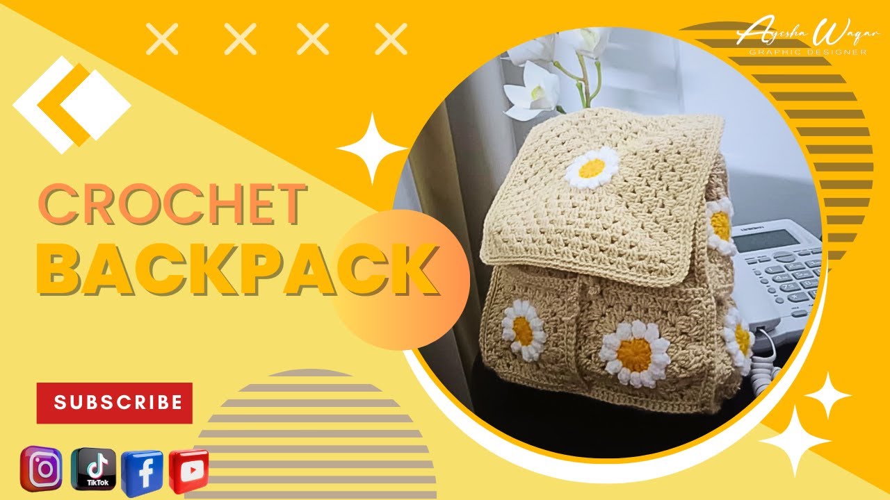 Crochet backpack tutorial for beginners |Learn to Crochet the Trendiest ...