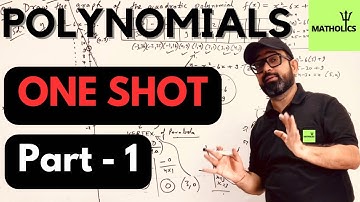 POLYNOMIALS in 1 Shot - Class 10th Maths Chapter 2 | NCERT | NTSE & Olympiad | Part - 1