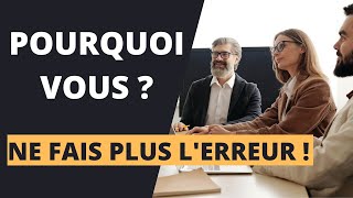 WHY YOU AND NOT SOMEONE ELSE? THE RIGHT ANSWERS - WARNING: TRICKY PICTURE