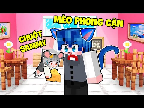 SAMMY CHUỘT TÍ HON THỬ THÁCH 24H THOÁT KHỎI PHONG CẬN MÈO SIÊU KHỔNG LỒ TRONG MINECRAFT