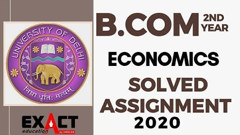 DU/ Sol solved assignment | macro economics | B.Com. | 2nd year | Delhi University |