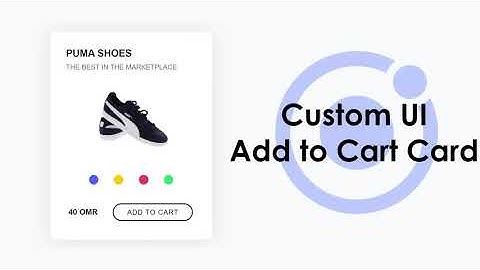 ionic Modern design - Add To Cart Card UI