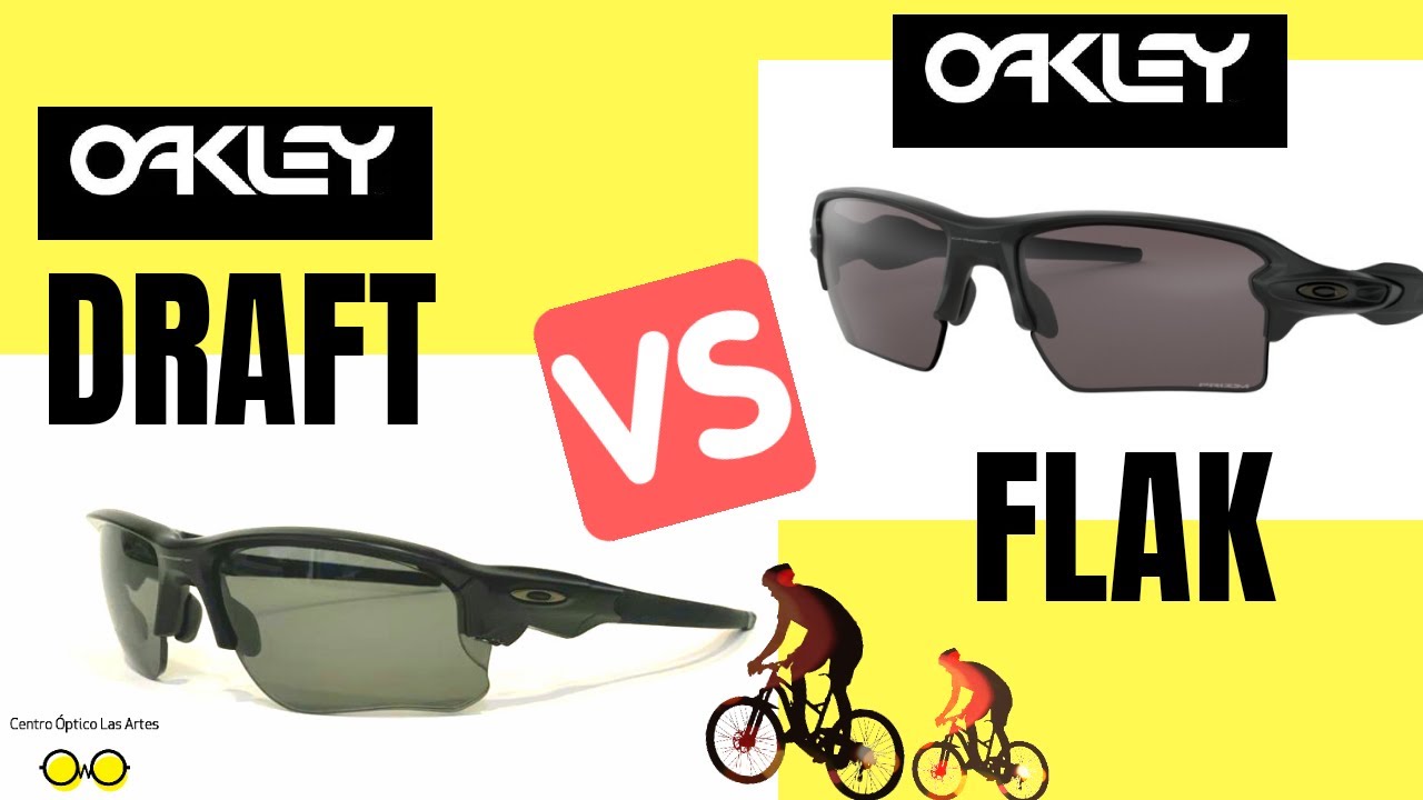 Oakley DRAFT graduada || Comparativa con Oakley FLAK 2.0 XL || centro ...