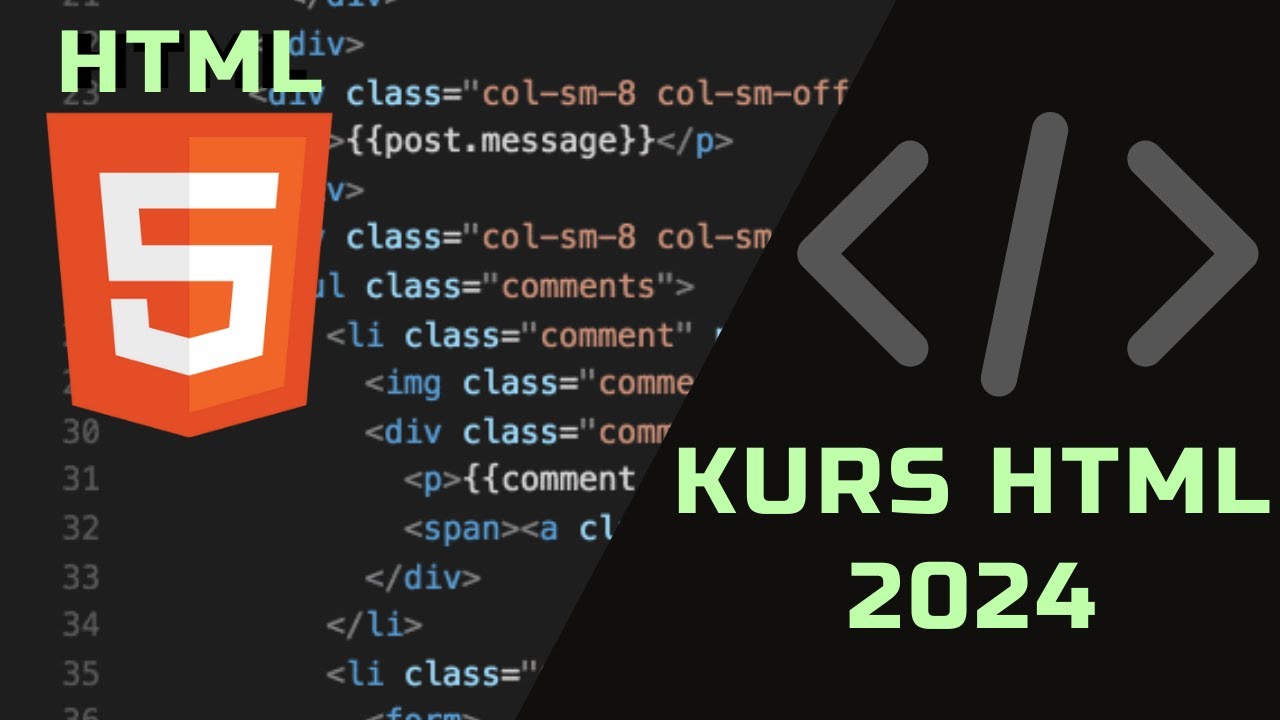 Kurs HTML 2024 Naucz się HTML w 1 GODZINĘ 👨‍💻 - YouTube