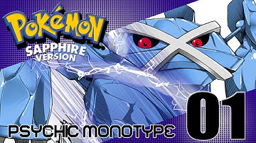 Tom Plays Pokemon Sapphire Randomized Monotype Psychic Ep 1