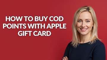 HOW TO BUY COD POINTS WITH APPLE GIFT CARD - Julia