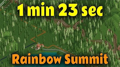 Beating Rainbow Summit in 1m 23s - OpenRCT2 speedrun