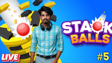 STACK BALLS LIVE #5 | Fastest Speed Run Challenge 🔥 | New High Score Coming? | GameVikas"