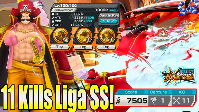 Conta One Piece Bounty Rush Rei Dos Piratas Roger Lv100 Max