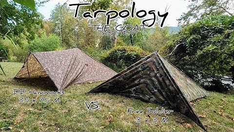 Tarpology - "The Goat" Tarp Tent- Tarp Shelter Comparison Between 3.5x3.5 M and 3x3 M Tarps