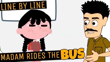 Madam rides the bus class 10 english - Full chapter in hindi animated summary