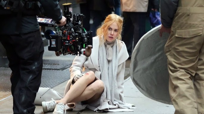 Nicole Kidman Seen With Fake Bloody Knee On Babygirl Set